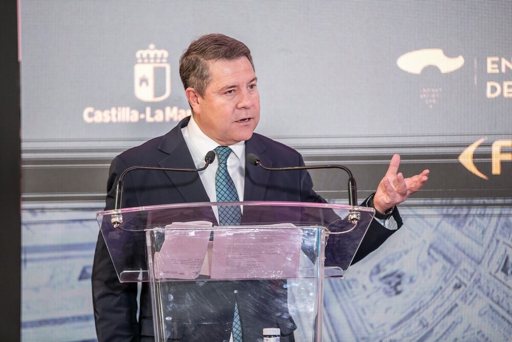  El presidente de Castilla-La Mancha, Emiliano García-Page, en Fitur
