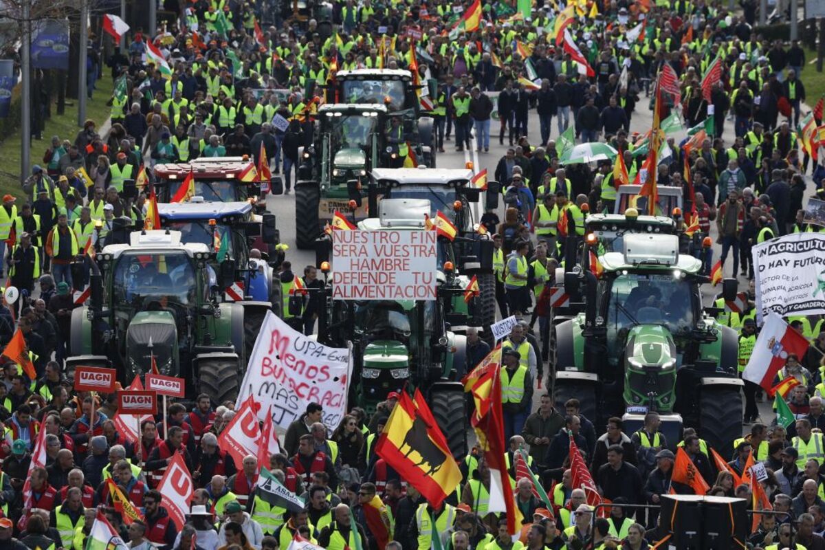 Marcha de agricultores en Madrid  / navarratelevision.es