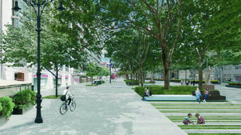 PSN propone poner terrazas con identidad visual en Sarasate