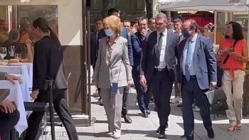 La Reina Sofía visita Pamplona entre aplausos