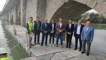 Renovado el puente medieval sobre el río Ebro de Tudela