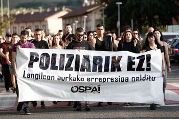 El 'Ospa Eguna' vuelve a pedir la salida de la Guardia Civil