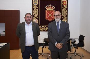 Unai Hualde recibe al nuevo presidente de Comptos