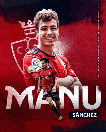 Manu Sánchez está de vuelta en Osasuna