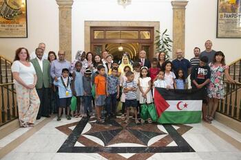 Pamplona recibe a niños saharauis que veranean en Navarra