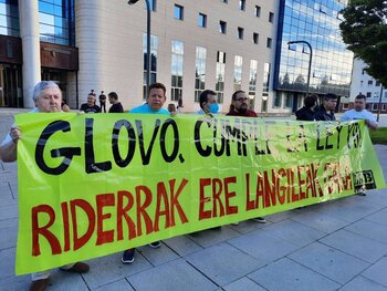LAB denuncia la 'impunidad' de Glovo ante su juicio