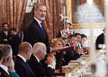 El Palacio Real acoge la cena con más mandatarios de su historia