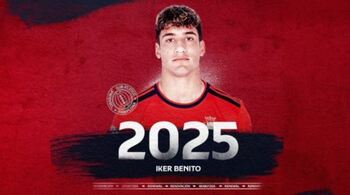 Osasuna renueva a Iker Benito hasta el 2025