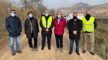 Arrancan las obras de emergencia por la crecida del río Ebro