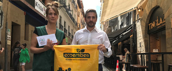 20.000 bolsas amarillas para reciclar envases en Sanfermines