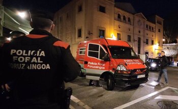 Detenido por amenazar al portero de un local en Pamplona