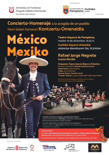 Un concierto benéfico para llevar instrumentos a México