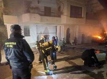 Un incendio en Zudaire obliga a desalojar a dos personas