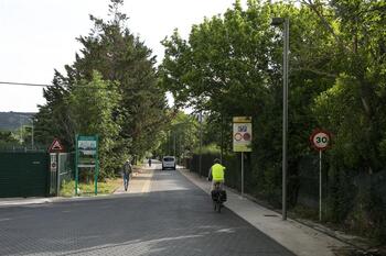 El parque de Aranzadi, acceso controlado al tráfico rodado