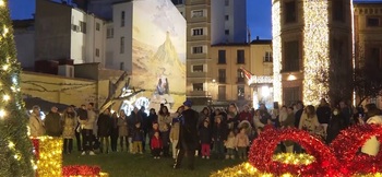 La sede de Bardenas Reales en Tudela inaugura la Navidad