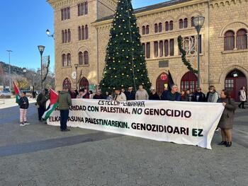 Nueva concentración en Estella en apoyo a Palestina