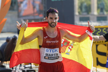 Álvaro Martín, campeón del mundo de 35 kilómetros marcha