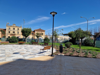 La nueva plaza de la Estación de Tudela se abre este jueves