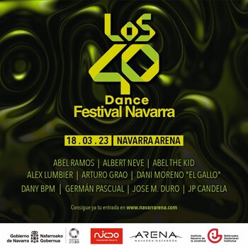 'LOS40 Dance Festival' llega este marzo a Navarra Arena