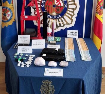 Cuatro detenidos por introducir cocaína en Navarra