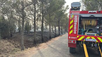 Controlado el incendio declarado el domingo en Funes
