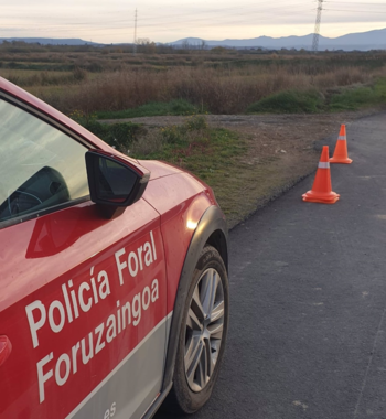 Interceptado en Cortes un conductor fugado de Policía Foral