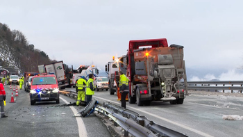 El hielo causa varios accidentes en las carreteras navarras