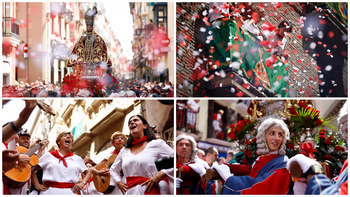 La capital navarra honra a San Fermín en su día grande