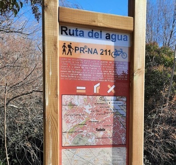 Tudela señaliza con paneles informativos la Ruta del Agua