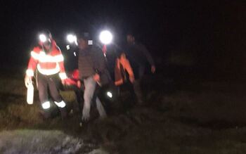 Rescatado un hombre de 73 años en el monte Orbaizeta