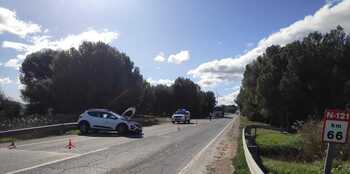 4 heridos en una colisión de 2 vehículos en las Bardenas