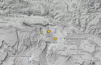 Tres pequeños terremotos en las últimas horas en Navarra