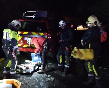 Rescatadas 4 personas tras caer por una ladera en Lesaka