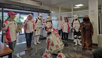 Las tropas imperiales de Star Wars visitan el HUN