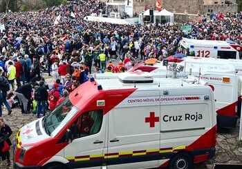 Cruz Roja realiza 341 atenciones en la primera Javierada